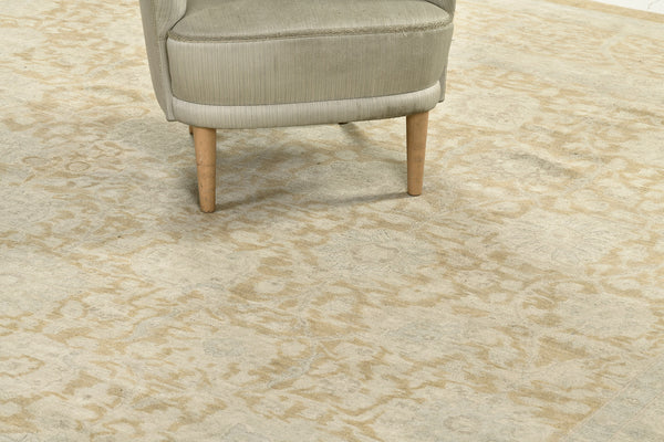 Vintage Style Tabriz Allover Design Rug - styled in room setting [#3]
