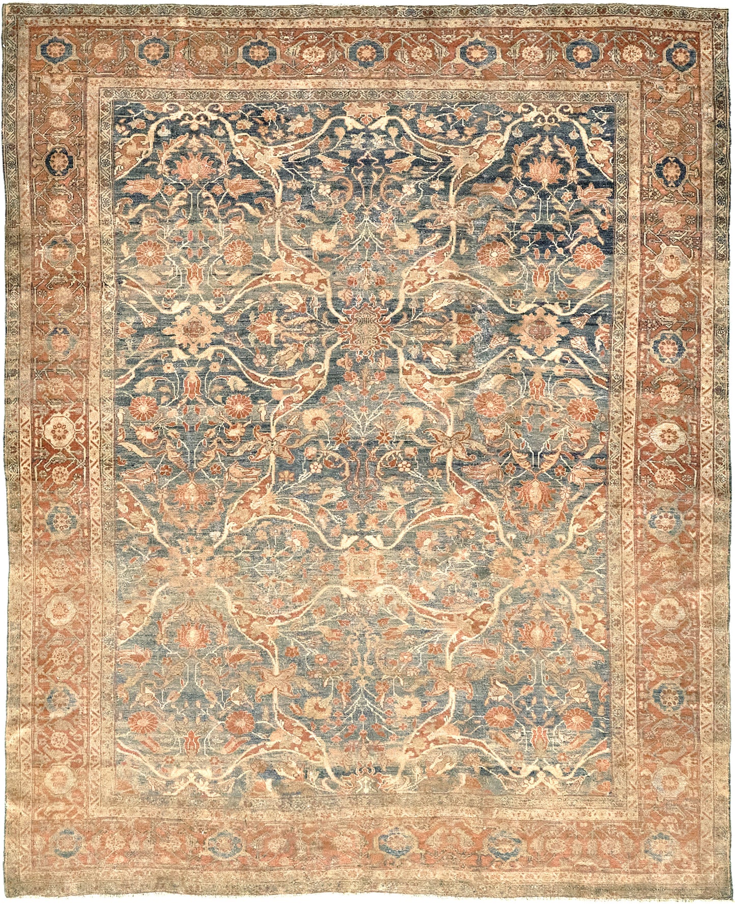 Antique Persian Lilihan Rug 10289