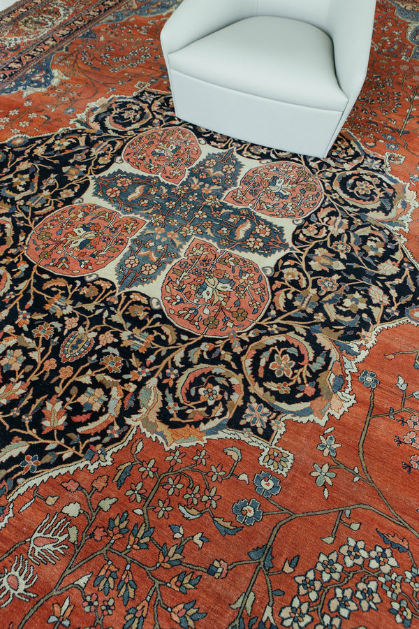 Sarouk Farahan - overhead flat lay view