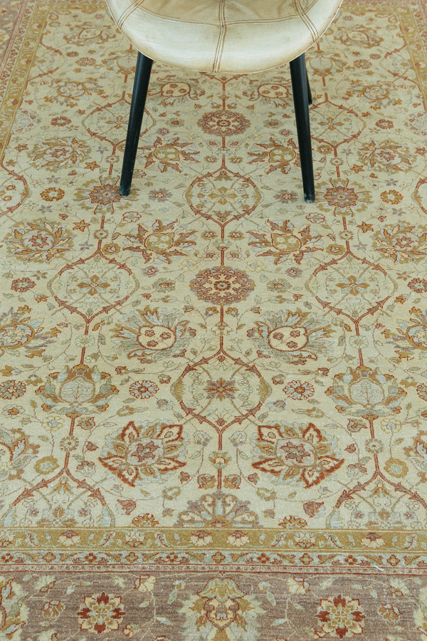 Tabriz Hadji Jalili Style Rug - overhead flat lay view