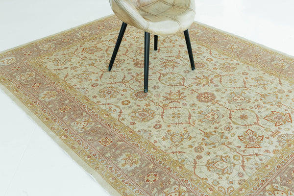 Tabriz Hadji Jalili Style Rug - detailed border and fringe