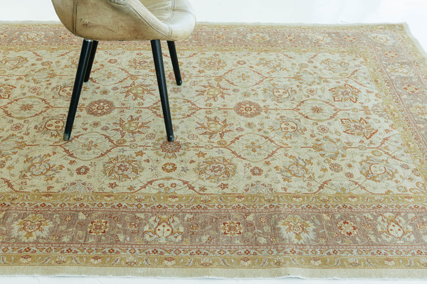 Tabriz Hadji Jalili Style Rug - styled in room setting