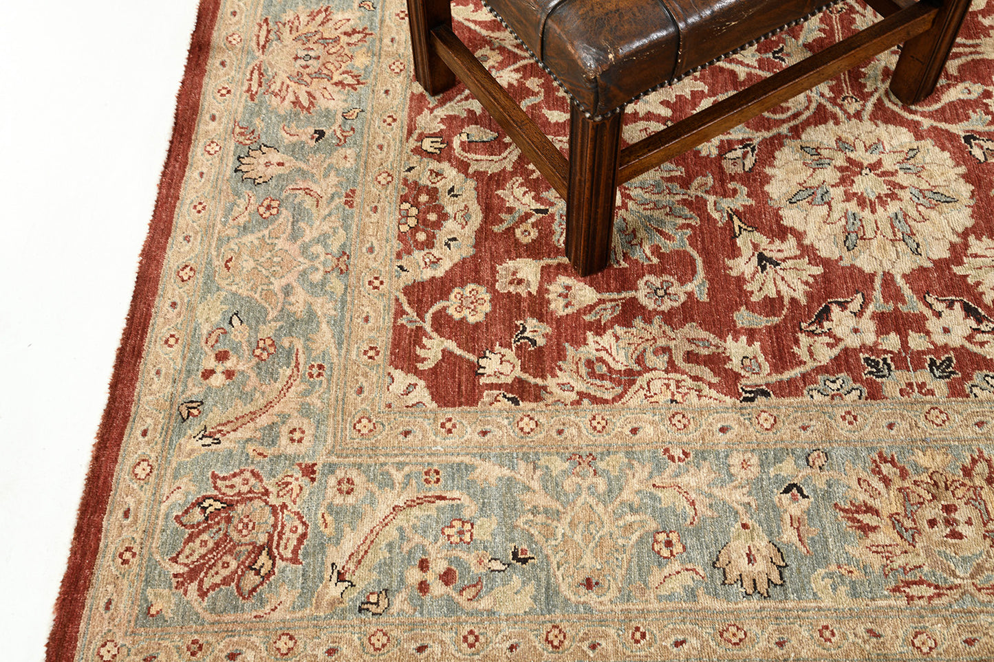 Natural Dye Sultanabad Revival Square Rug