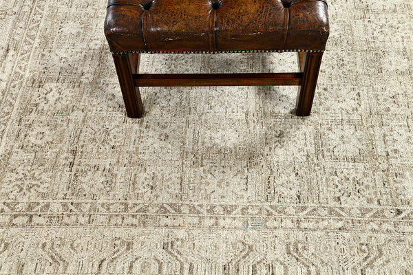 Natural Dye Allover Khotan Design Rapture Collection - East Turkestan Khotan - detailed border and fringe