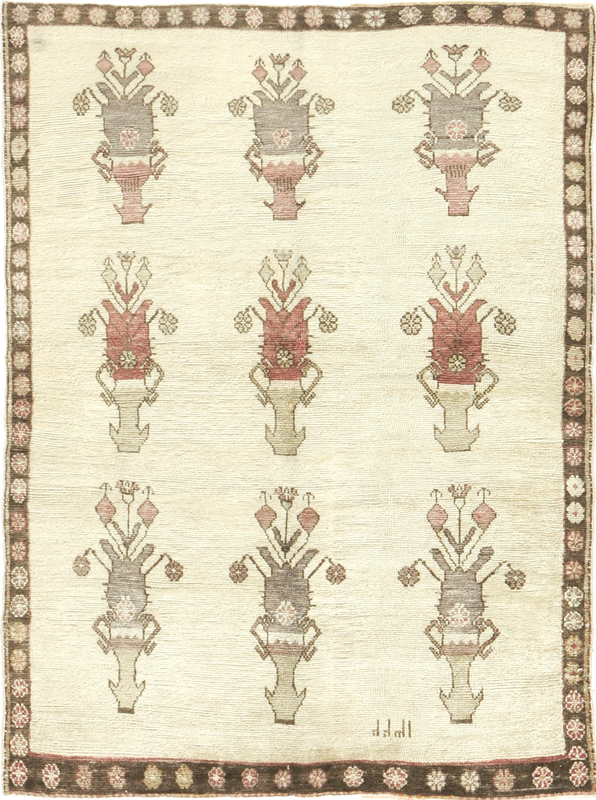 Vintage Turkish Anatolian Rug - hand-knotted in Turkey - one-of-a-kind handmade area rug [#105]