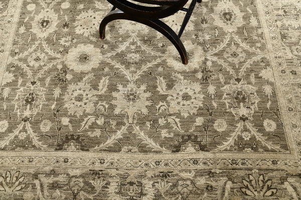 Vintage Style Sultanabad Design Rug - styled in room setting