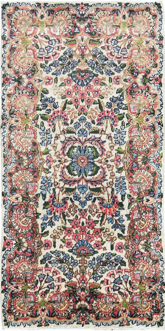 Persian Rug 3721 Vintage Persian Kerman Rug 11437