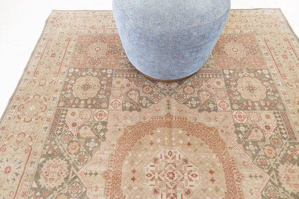 Natural Dye Mamluk Revival Bliss Collection - artisan revival weave - overhead flat lay view