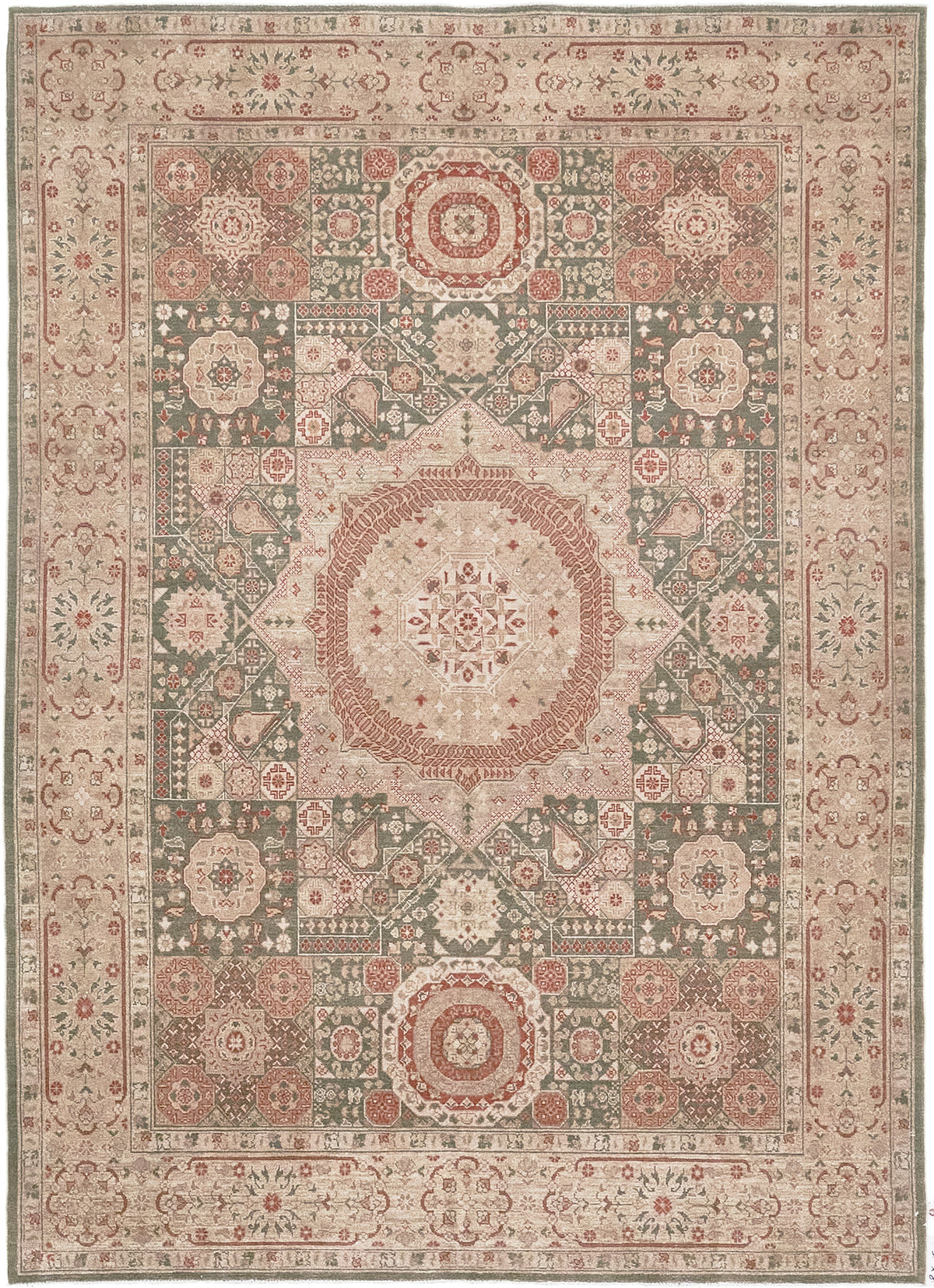 Natural Dye Mamluk Revival Bliss Collection - artisan revival weave - one-of-a-kind handmade area rug
