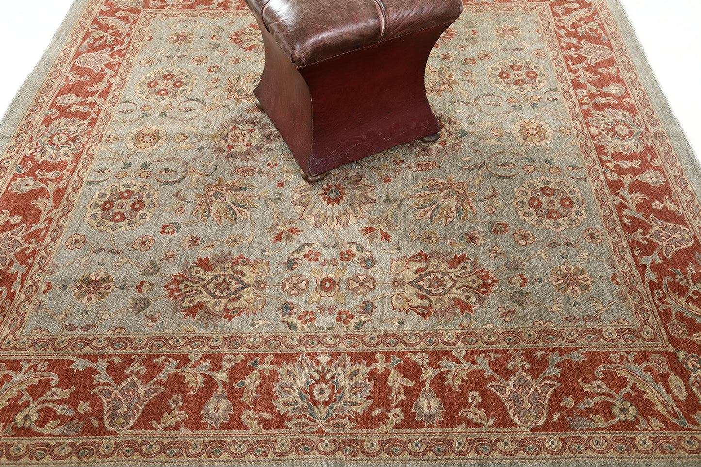 Natural Dye Sultanabad Revival Square Rug