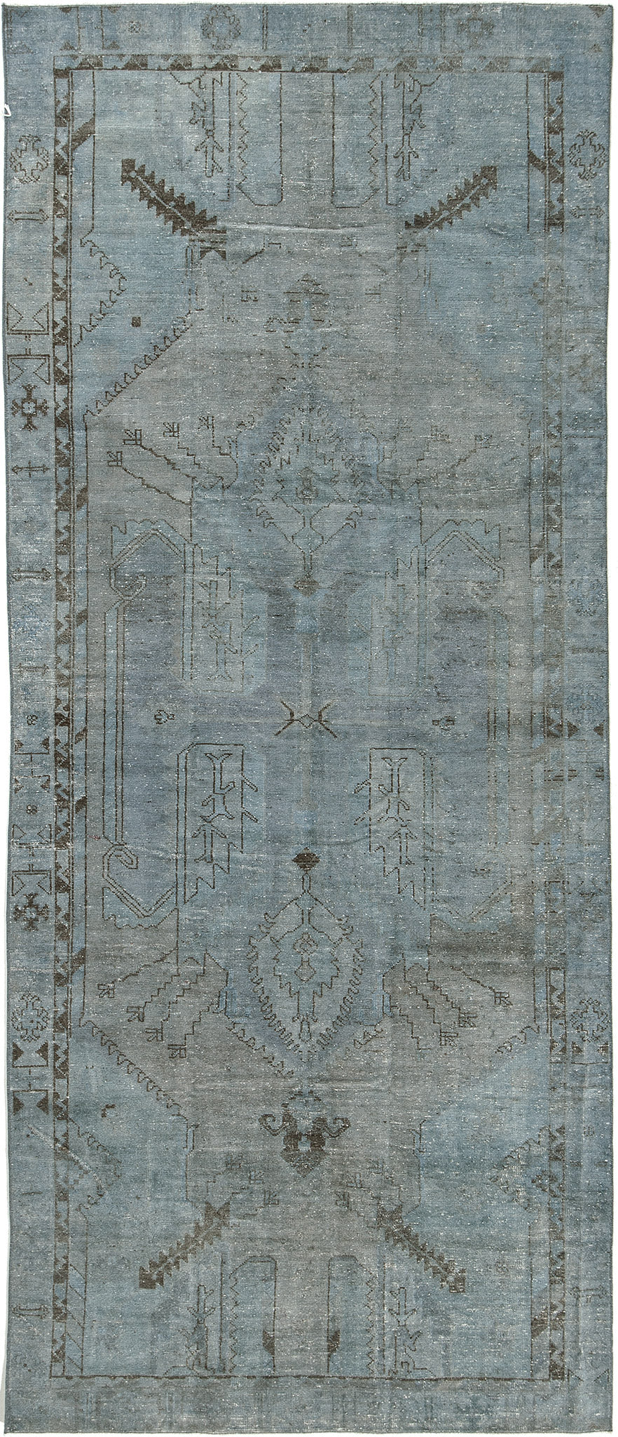 Overdyed Vintage Turkish Anatolian Runner - hand-knotted in Turkey - one-of-a-kind handmade area rug [#4]