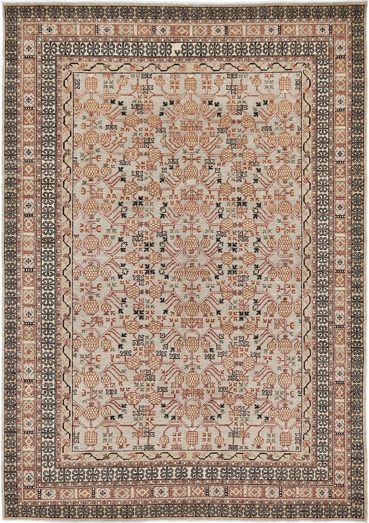 Natural Dye Khotan Design Rug Bliss Collection D5106