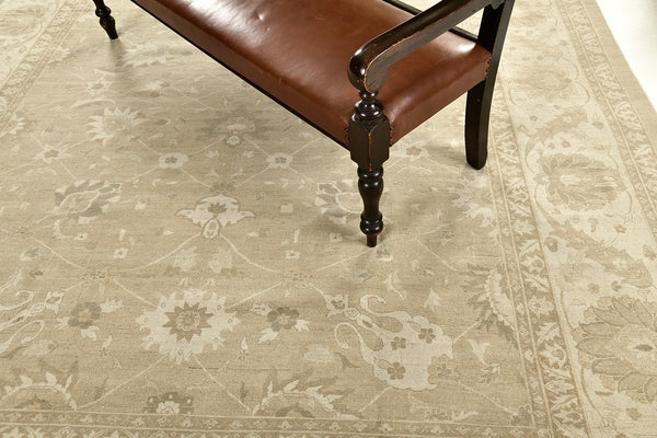 Vintage Style Tabriz Hadji Jalili Revival Rug - artisan revival weave - detailed border and fringe [#4]