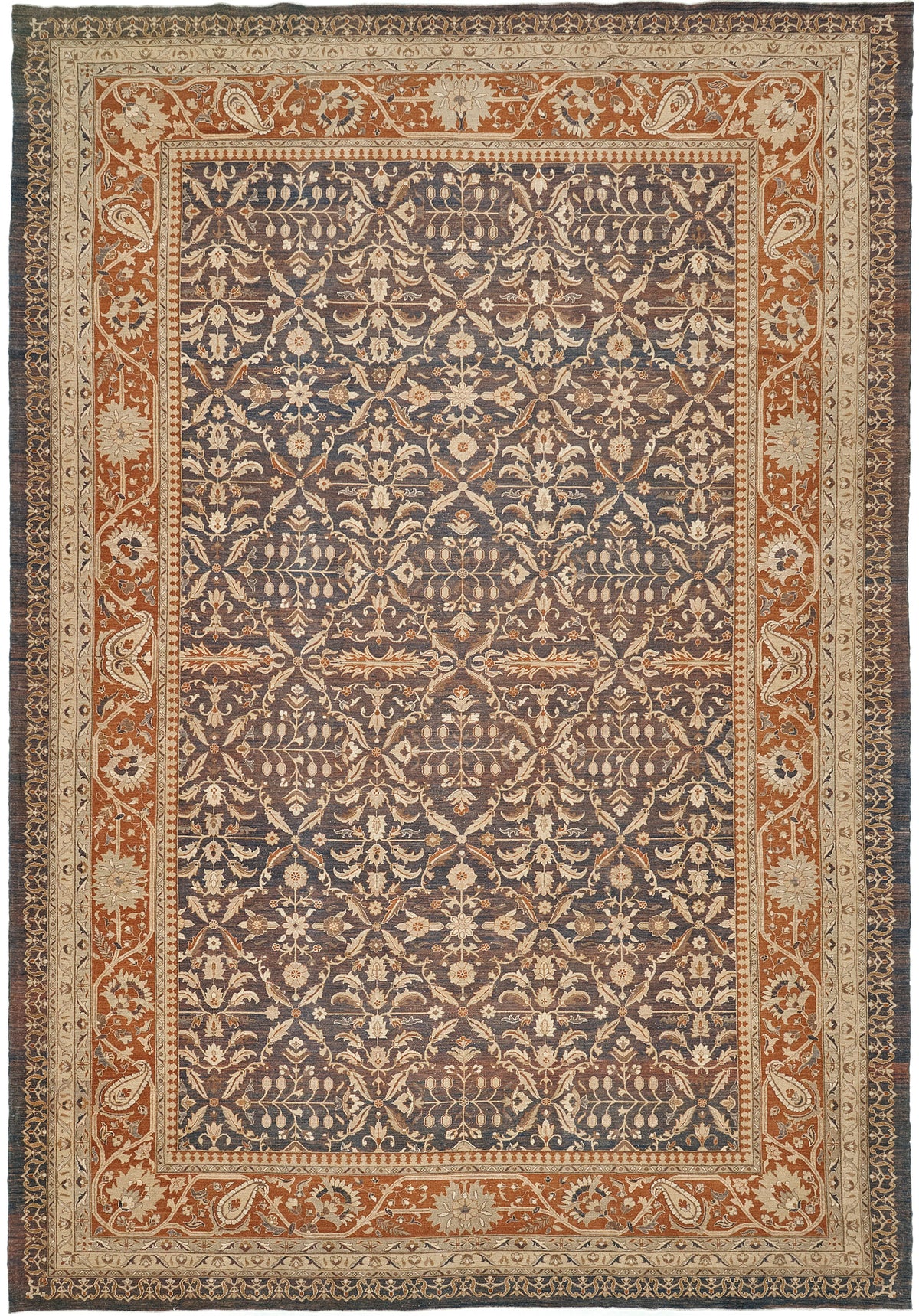 Natural Dye Amritsar Revival Rug - artisan revival weave - one-of-a-kind handmade area rug [#1]