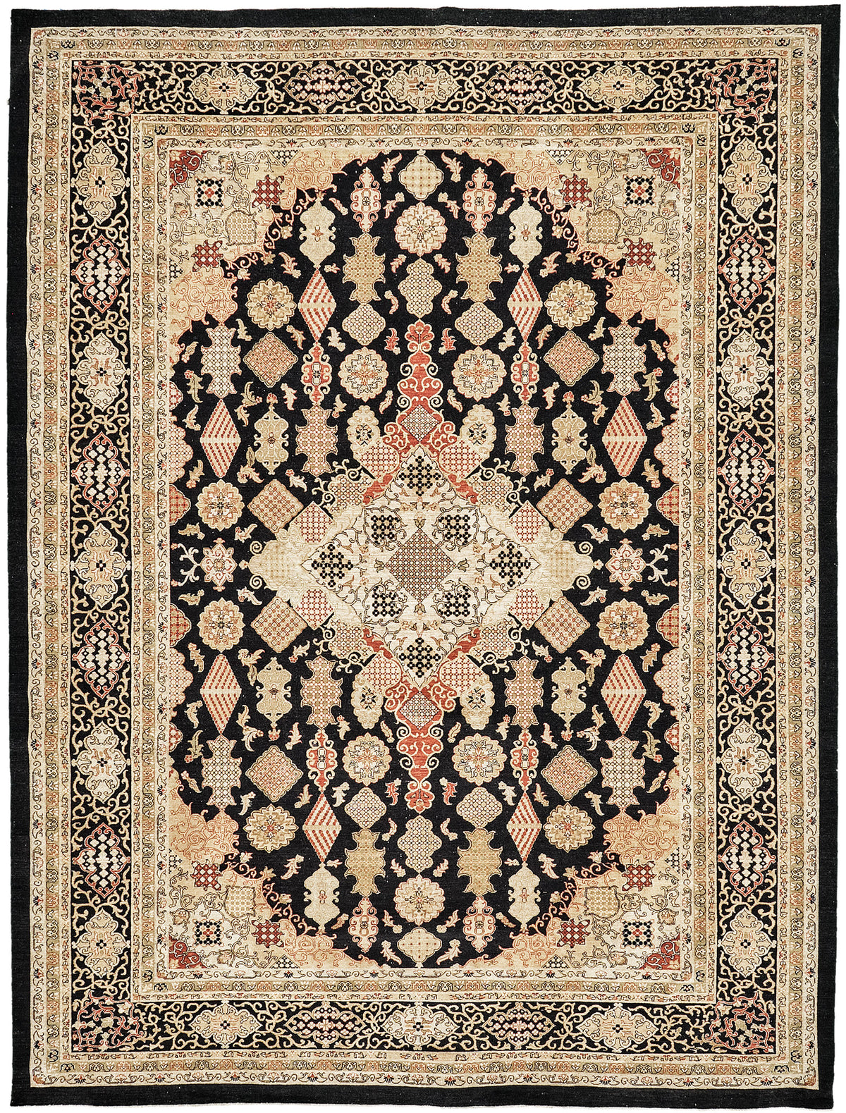 Natural Dye Kashan Mohtasham Revival Fable - artisan revival weave - one-of-a-kind handmade area rug [#2]