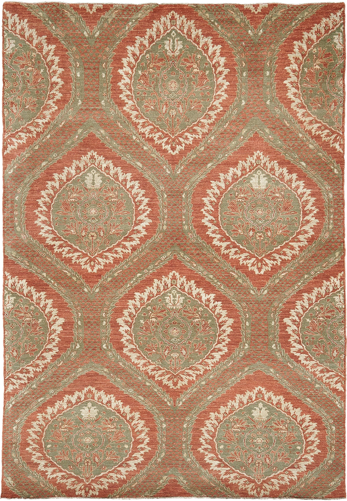Natural Dye Transitional Style Arts and Crafts Rug - one-of-a-kind handmade area rug (2)