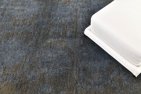 Vintage Style Arts and Crafts Design Overdye Collection - overdyed vintage - close-up of weave texture and pile