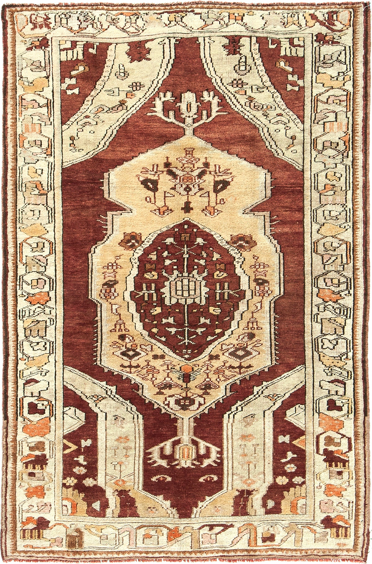 Vintage Turkish Anatolian Rug - hand-knotted in Turkey - one-of-a-kind handmade area rug [#5]