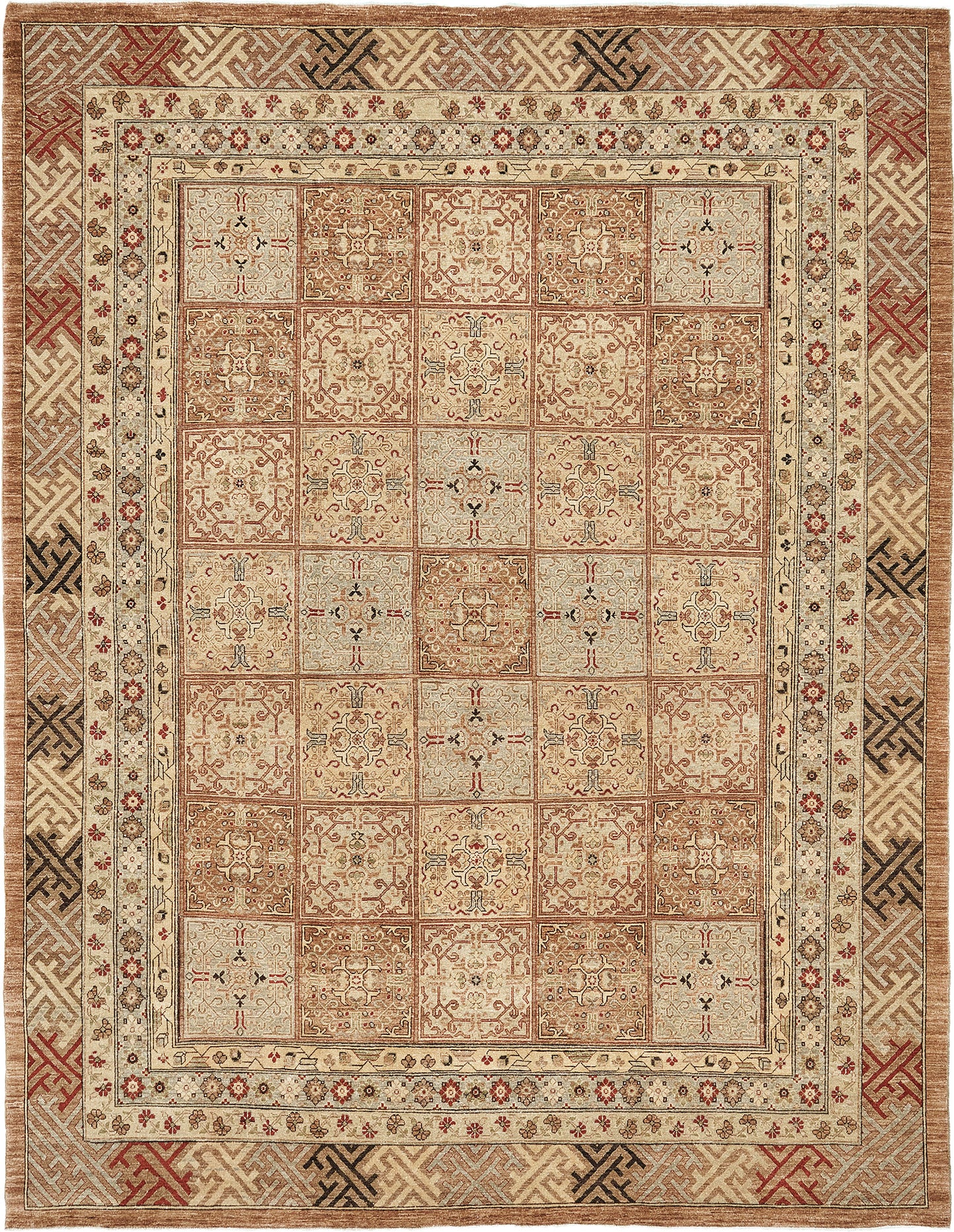 Natural Dye Khotan Panel Design Bliss Collection D5142
