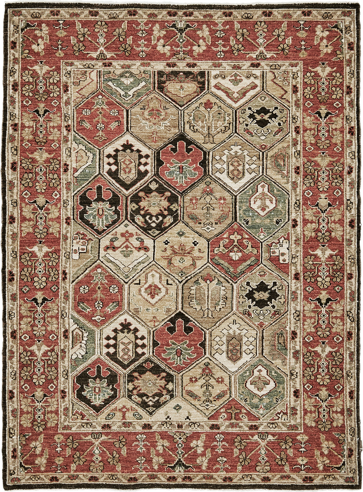 Natural Dye Josheghan Panel Design Rug Divine - one-of-a-kind handmade area rug