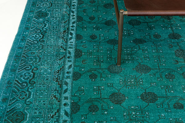 Overdyed Rug Bliss Collection - close-up of weave texture and pile