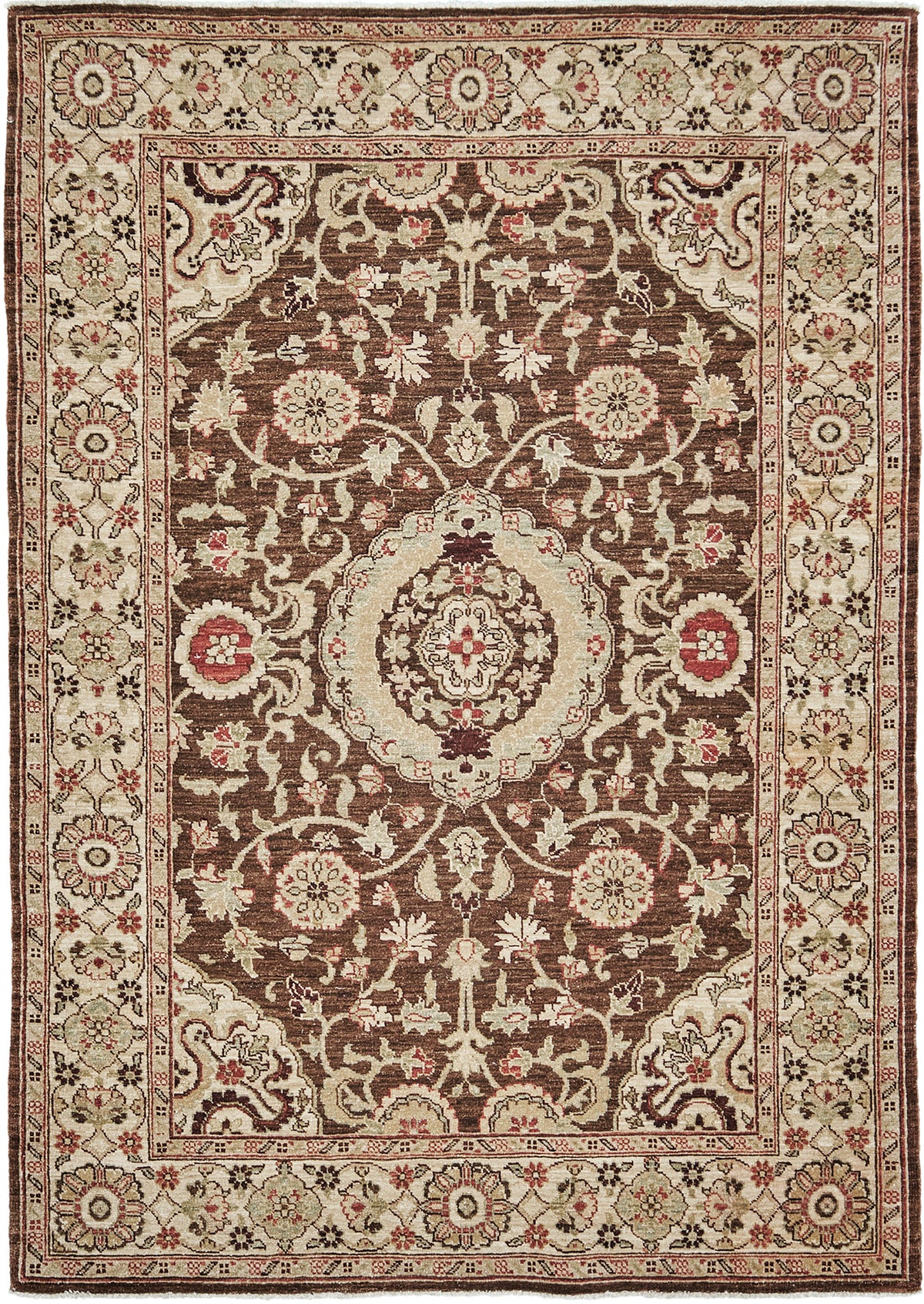 Natural Dye Amritsar Design Rug - one-of-a-kind handmade area rug