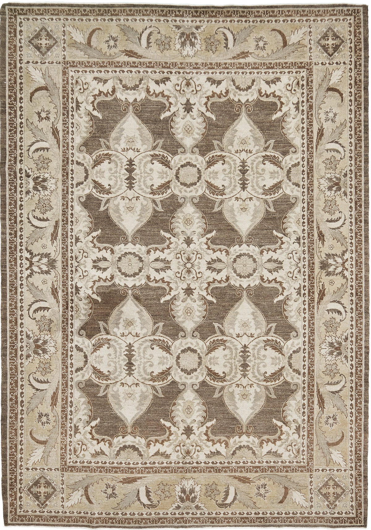 Vintage Sytle Arts and Crafts Revival - artisan revival weave - one-of-a-kind handmade area rug [#2]