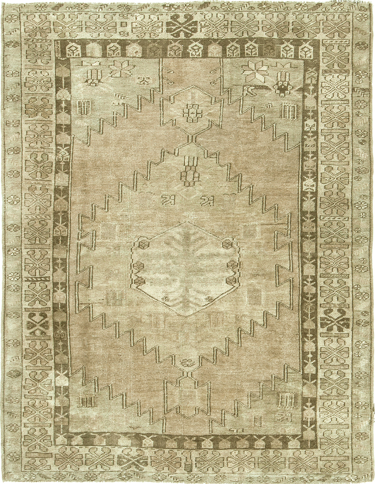 Vintage Turkish Anatolian Rug - hand-knotted in Turkey - one-of-a-kind handmade area rug [#12]