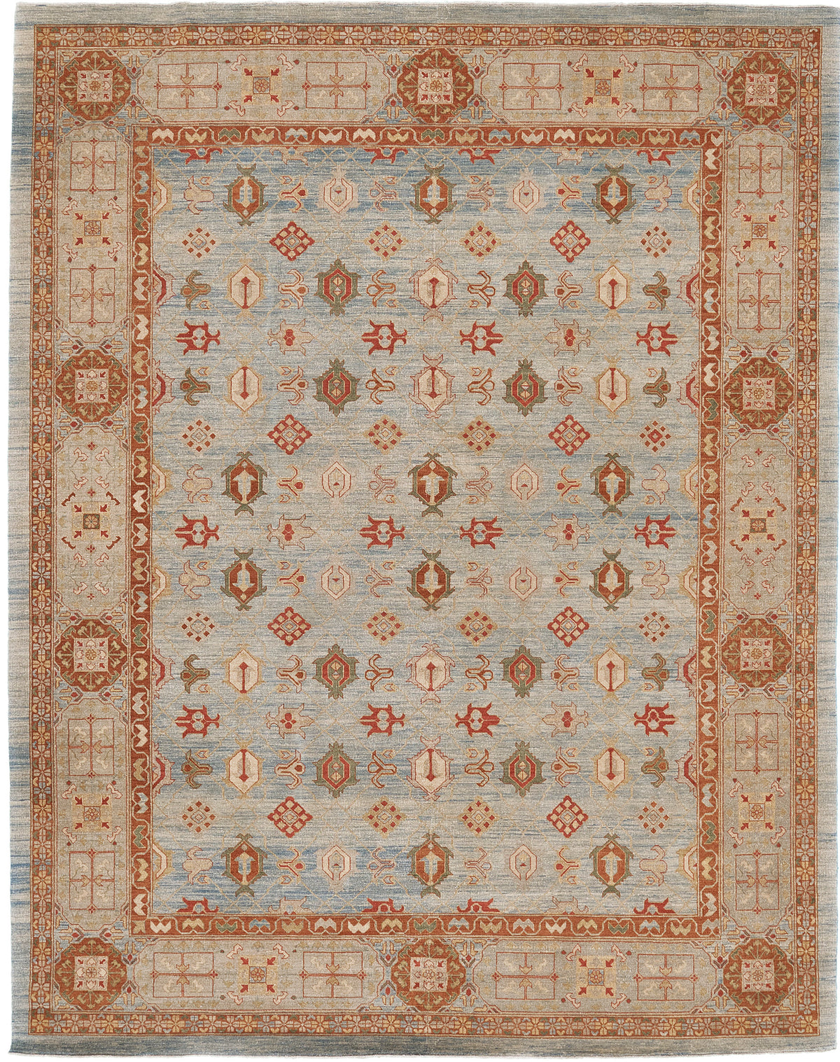 Mamluk Revival Rug - artisan revival weave - one-of-a-kind handmade area rug