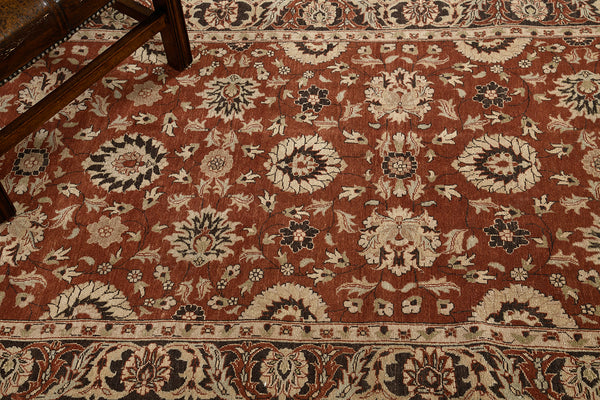 Natural Dye Sultanabad Revival Fable - artisan revival weave - overhead flat lay view