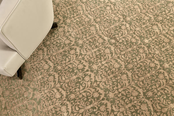 Natural Dye Transitional Rug Design Bliss Collection - detailed border and fringe