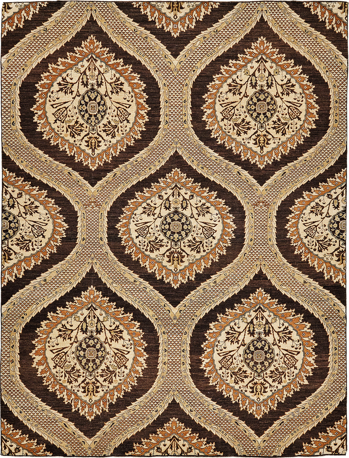 Natural Dye Transitional Design Rug - one-of-a-kind handmade area rug [#3]