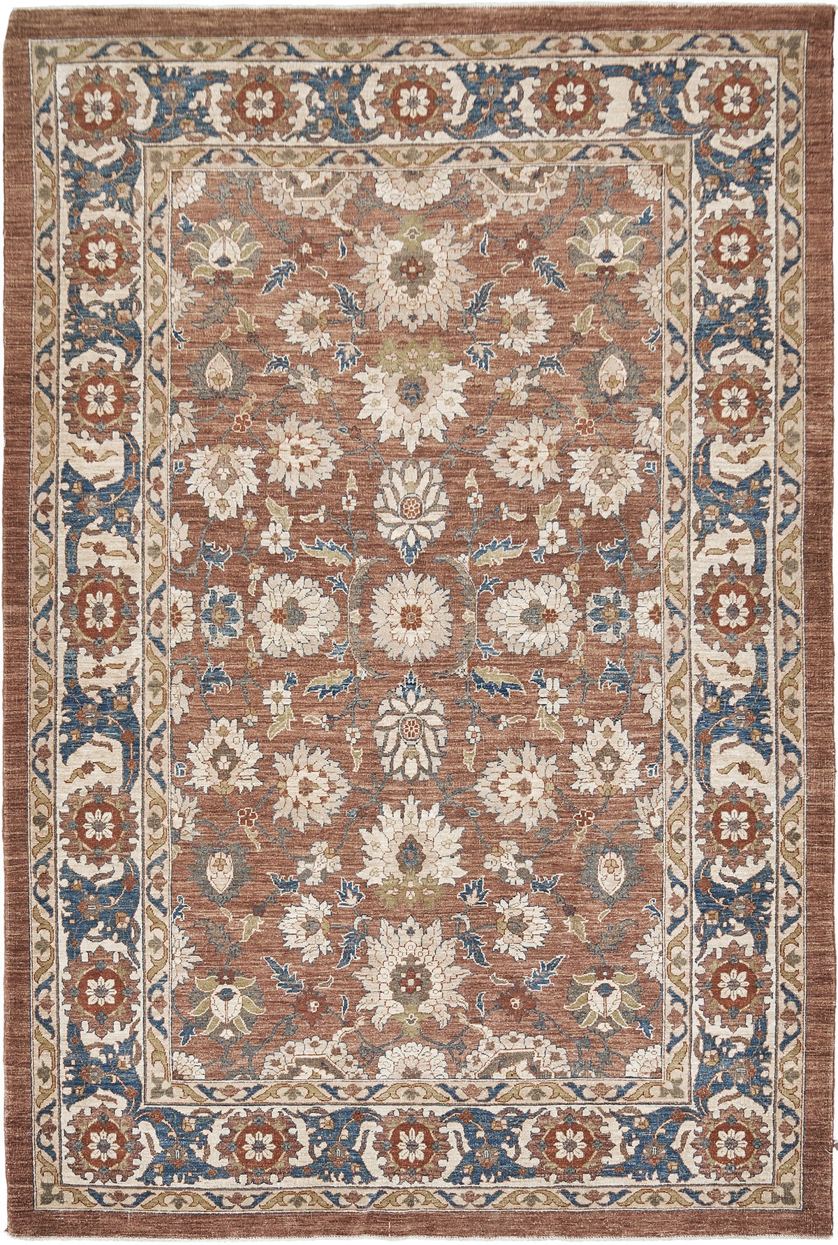 Natural Dye Agra Allover Design Bliss Collection - one-of-a-kind handmade area rug