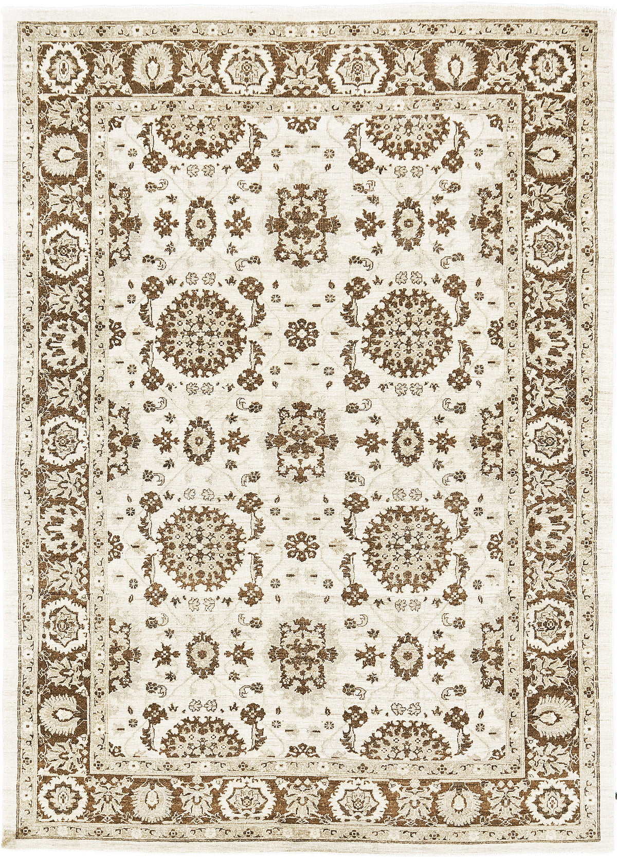 Vintage Style Mahal Revival Rug - artisan revival weave - one-of-a-kind handmade area rug [#9]