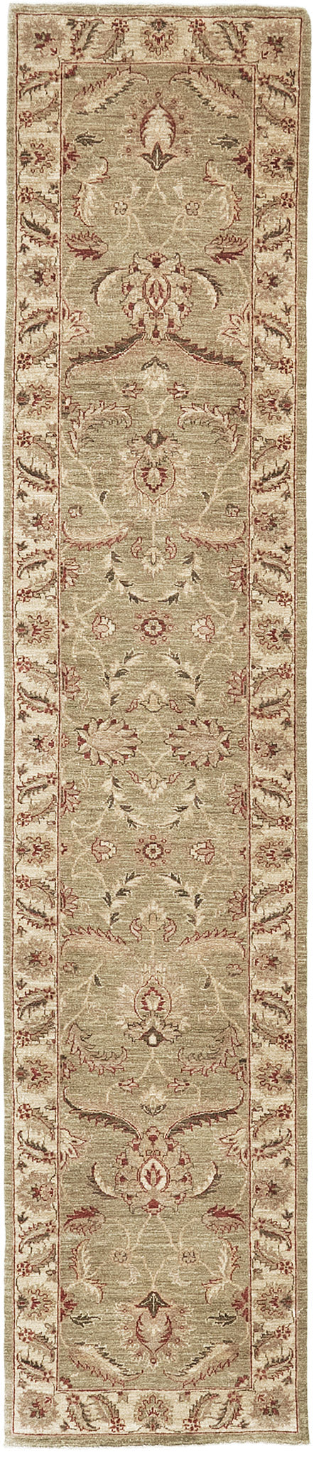 Natural Dye Sultanabad Design Runner Divine - narrow runner - one-of-a-kind handmade area rug [#5]