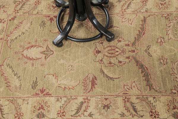 Natural Dye Sultanabad Design Runner Divine - narrow runner - detailed border and fringe [#5]