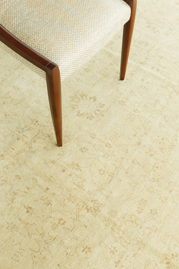 Vintage Style Hajijalili Revival Rapture Collection Rug - artisan revival weave - styled in room setting