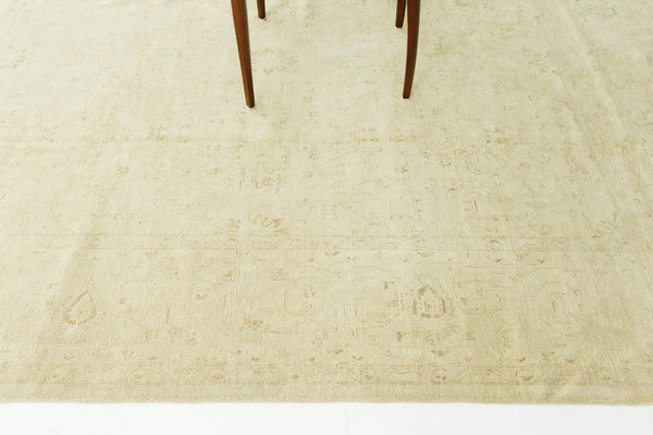 Vintage Style Hajijalili Revival Rapture Collection Rug - artisan revival weave - overhead flat lay view