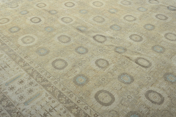 Vintage Style Tabriz Haji Jalili Revival Rug - artisan revival weave - styled in room setting