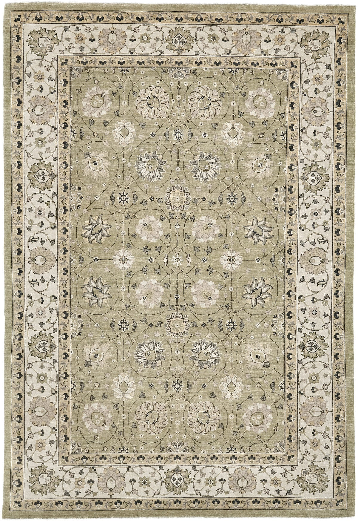 Natural Dye Classic Tabriz Design Rug Fable Collection - one-of-a-kind handmade area rug