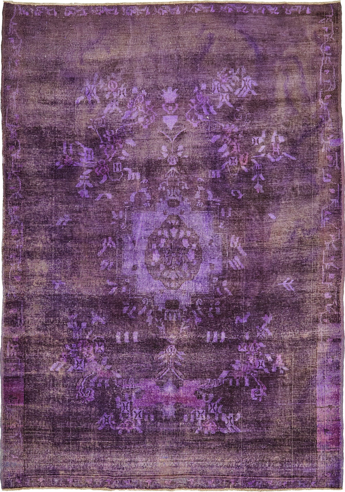 Overdyed Vintage Turkish Anatolian Rug - hand-knotted in Turkey - one-of-a-kind handmade area rug [#12]