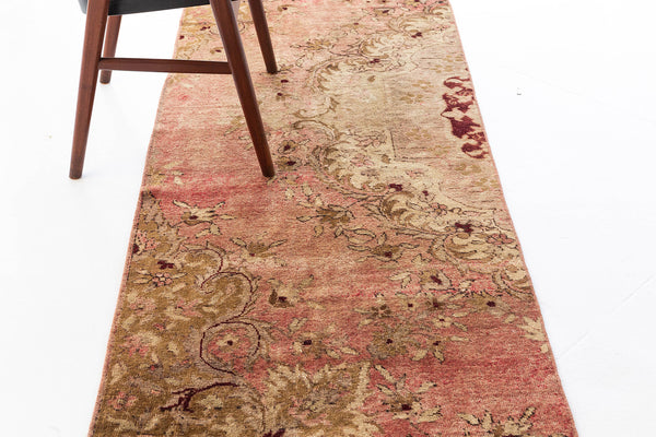 Vintage Turkish Anatolian - hand-knotted in Turkey - overhead flat lay view [#11]