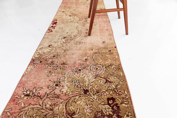 Vintage Turkish Anatolian - hand-knotted in Turkey - styled in room setting [#11]