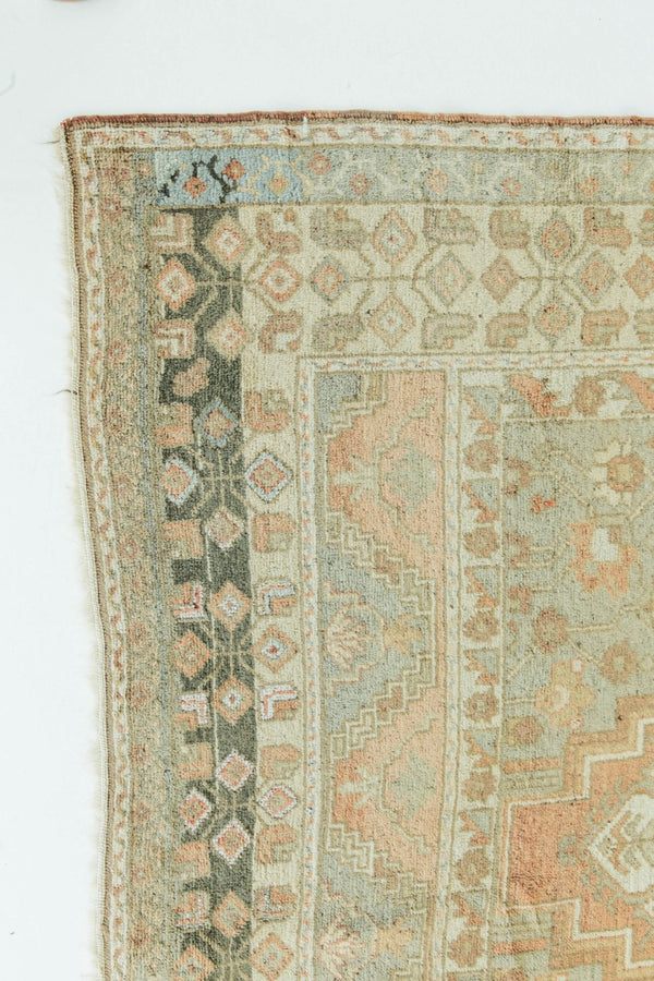 Vintage Turkish Anatolian Runner - hand-knotted in Turkey - close-up of weave texture and pile [#30]