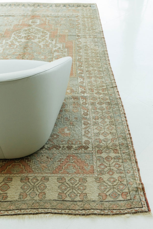 Vintage Turkish Anatolian Runner - hand-knotted in Turkey - styled in room setting [#30]