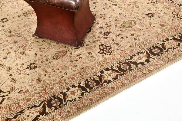 Natural Dye Antique Bidjar Revival Runner - artisan revival weave - close-up of weave texture and pile