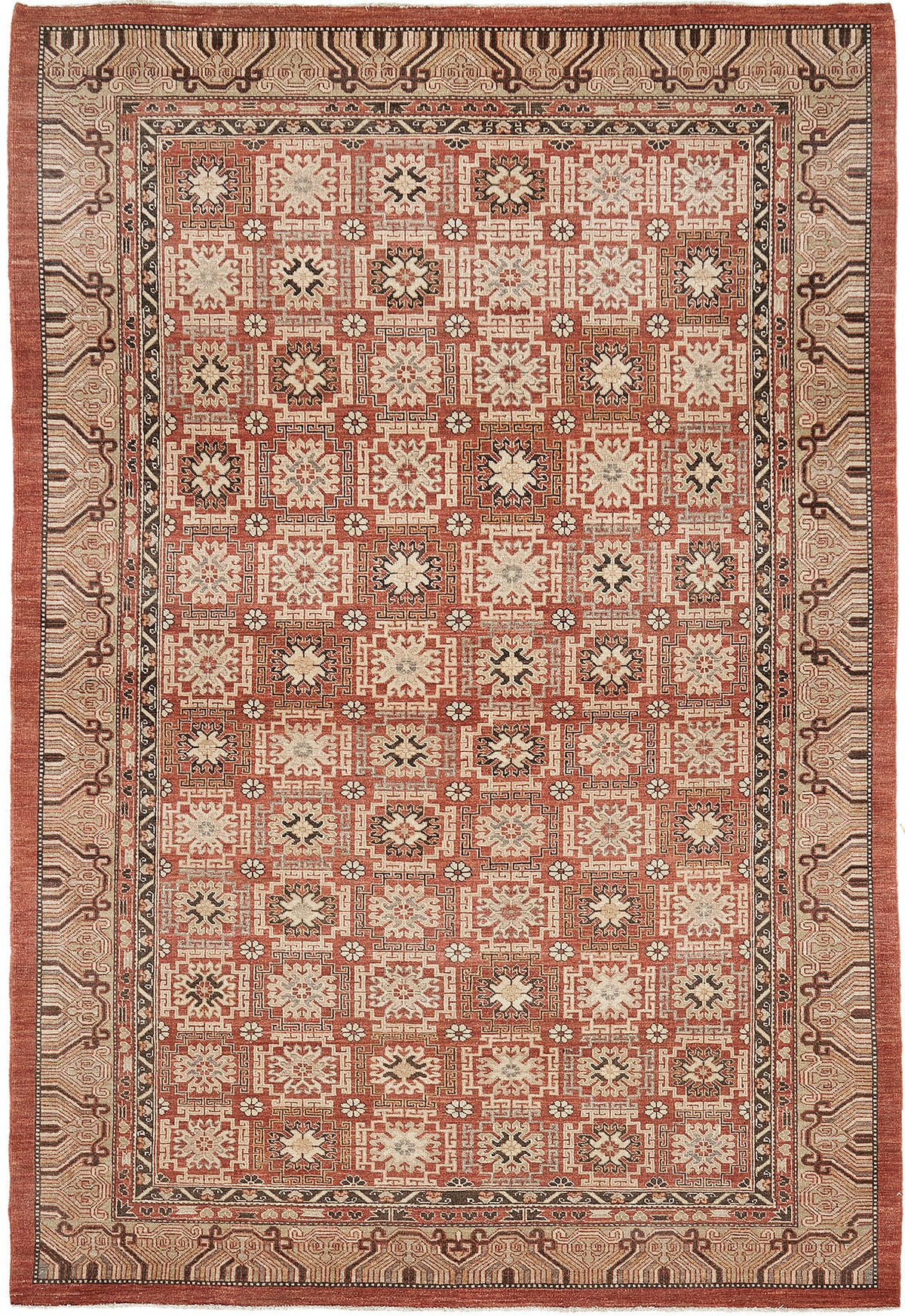Natural Dye khotan Style Rug Bliss Collection - East Turkestan Khotan - one-of-a-kind handmade area rug (2)