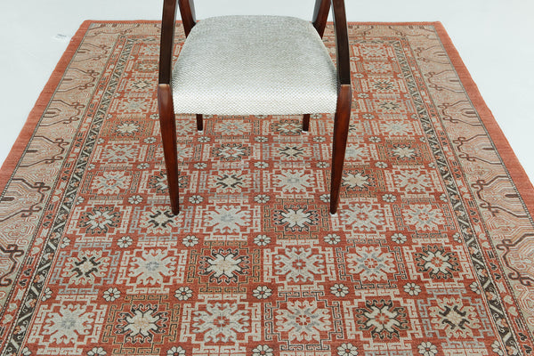 Natural Dye khotan Style Rug Bliss Collection - East Turkestan Khotan - close-up of weave texture and pile (2)