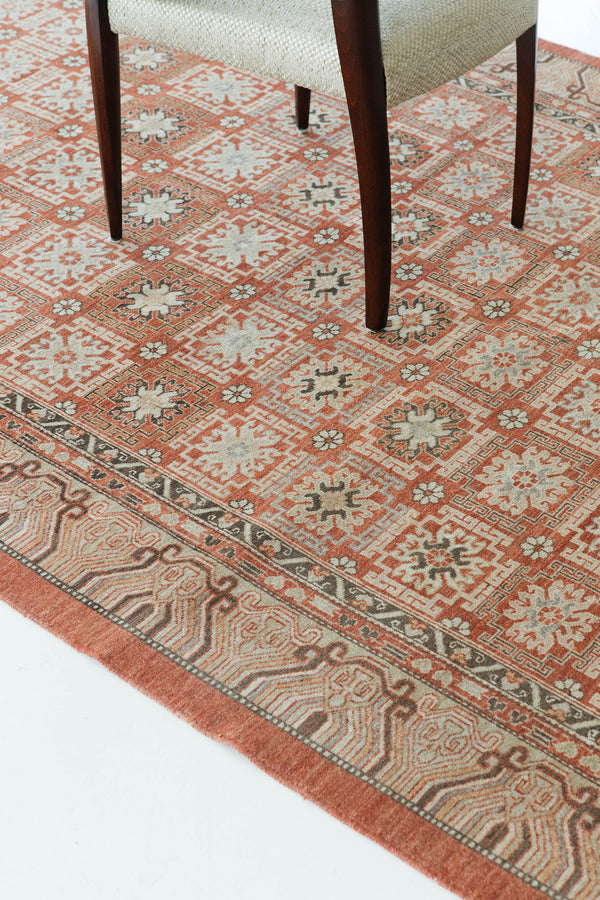 Natural Dye khotan Style Rug Bliss Collection - East Turkestan Khotan - styled in room setting (2)