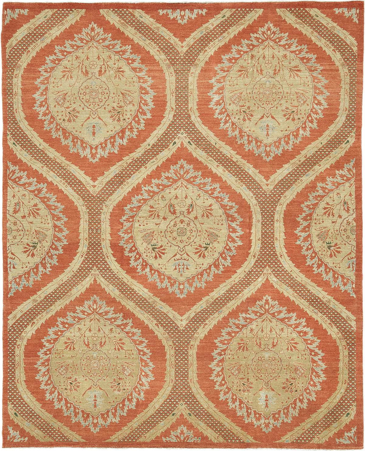 Natural Dye Transitional Style Arts and Crafts Rug - one-of-a-kind handmade area rug